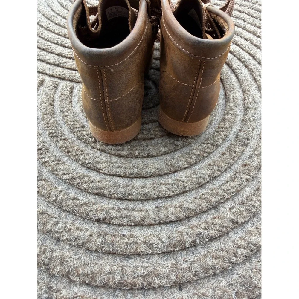 Clarks Originals Wallabee Kids 7.5C Brown Leather Unisex Moccasin Crepe Sole